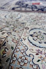 Persian Naein Carpet 4 Meters Dark Blue 6la