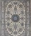 Nain Carpet 6 Meters White Bouquet Design 6La