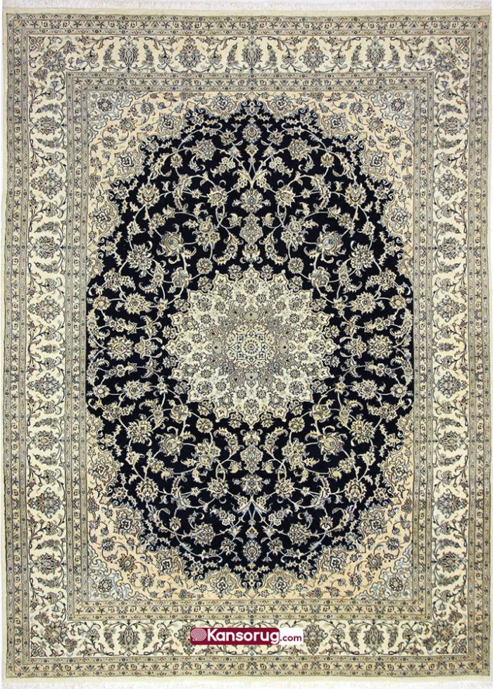 Nain Carpet 350 by 250 cm Dark Blue 9La