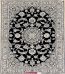 Persian Handwoven Rug 80 by 100 cm Dark Blue 6La