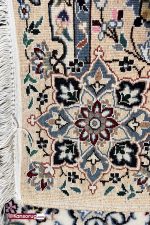 Nain Rug 100 by 150 cm White Medallion Design 9la