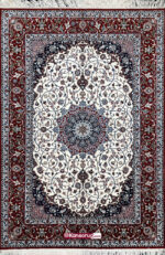 Handwoven Isfahan Rug 200 by 130 cm Silk Warp