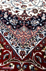 Handwoven Isfahan Rug 200 by 130 cm Silk Warp